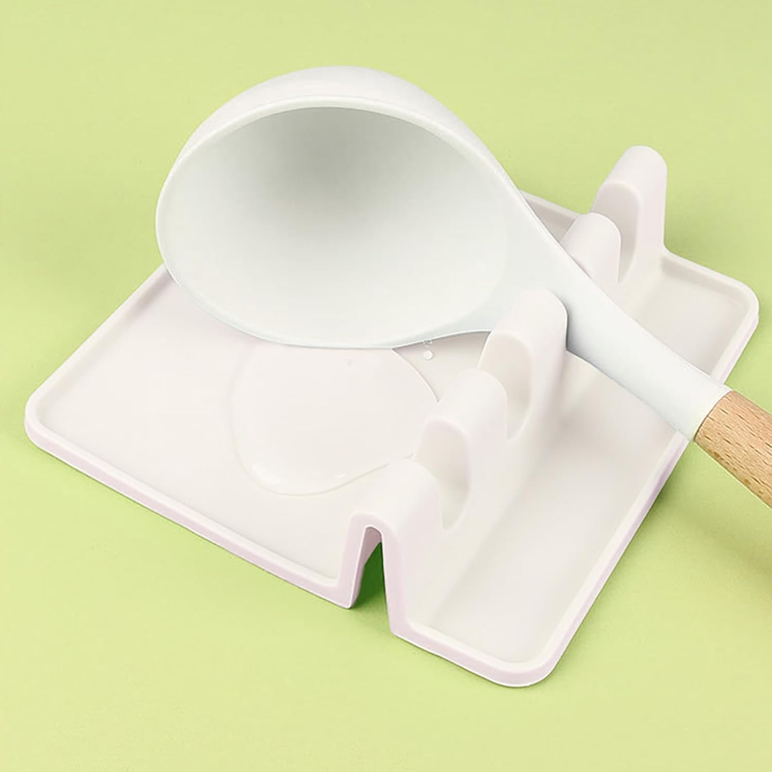 Suporte-de-utensilios-de-cozinha-de-silicone-bege-tapete.jpg Suporte de utensílios de cozinha de silicone bege - tapete organizador de bancada antiderrapante