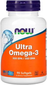 Ultra Ômega 3 500Epa/250Dha Now Foods 90 Softgels Importado