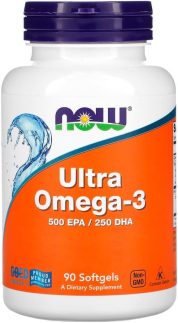 Ultra Ômega 3 500Epa/250Dha Now Foods 90 Softgels Importado