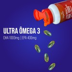 Ultra Omega 3, DHA 1000MG, EPA 400mg, com vitamina E - Certificado MEG-3, 120 Cápsulas, Bigens - Imagem 2