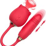 Vibradoris Feminino para Mulheres 9 Vibração 9 Sucção Modos App Longa Distância Bluetooth Controlo Remoto Sugador de Clitóris e Mamilos Magnético Recarregável Portátil Estimulador Erótico Z66