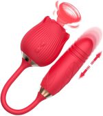 Vibradoris Feminino para Mulheres 9 Vibração 9 Sucção Modos App Longa Distância Bluetooth Controlo Remoto Sugador de Clitóris e Mamilos Magnético Recarregável Portátil Estimulador Erótico Z66