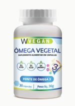 W Vegan Ômega 3 Vegetal 60 capsulas Omega DHA