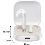Xiaomi Redmi Buds 6 Active, Fones de Ouvido Sem Fio, Versão Global (Branco) - Imagem 2