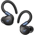 soundcore Sport X20 da Anker, Fone de Ouvido Bluetooth 5.3 Sem Fio, Fone esportivo, ANC Adaptativo, Ganchos Ajustáveis, Graves Intensos, À Prova de Suor e Poeira, IP68, 48H de Reprodução, TWS, Preto