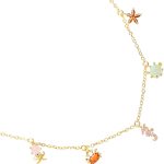 1 gargantilha elegante de clavícula de praia com zircônia colorida de animal marinho delicado para festas e eventos