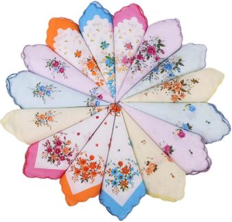 10 lenços femininos (30 cm)