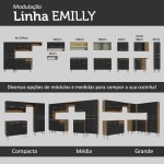Cozinha Compacta Madesa Emilly Pop Com Armário e Balcão - Rustic/preto - Imagem 8
