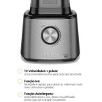 Liquidificador Philco PLQ2100PI 12 + Turbo 3L 1400W 127V - Imagem 10