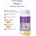 Omega 3 Epa - Dha + Vitamina E, 1400 Mg (120 Cápsulas) - Livre de metais pesados - Certificados MEG 3 e FOS - Vivaher - Imagem 6