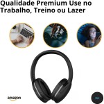 Fone de Ouvido Bluetooth 5.3 Para Jogos Studio Academia Entreterimento Prata Sem Fio C/Microfone TWS Compatibilidade Universal Redução de Ruido Homologado Anatel Original E&A (Prata) - Imagem 3