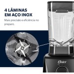 Liquidificador 1400 Full Oster Preto 3,2L - 127V - Imagem 6