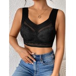 Sutiã feminino de renda sem costura, roupa íntima diária, sutiã push-up sexy sem fio para mulheres - Imagem 5
