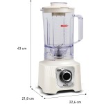 Liquidificador Arno Powermax 1400W LN64, Marfim, com 6 Lâminas Powelix Pro, 3,1L de Capacidade, 15 Velocidades e Design Moderno, 110V - Imagem 7