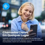 Tranya M20 Fones de Ouvido Bluetooth - 30 Horas de Bateria, À Prova de Suor, App Personalizável, Drivers de 14.2 mm com Graves Potentes, Microfone para Chamadas Claras - Preto Cósmico - Imagem 4