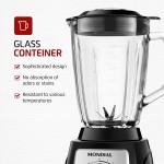 MONDIAL Liquidificador Turbo Glass Jarra de Vidro, Preto/Inox, 1400W, 110V - L-1400 GI - Imagem 3