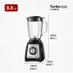 MONDIAL Liquidificador Turbo Glass Jarra de Vidro, Preto/Inox, 1400W, 110V - L-1400 GI - Imagem 8