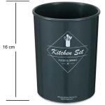 Kit Utensílios de Cozinha de Silicone 12pcs C/Suporte Flórida- Cinza Grafite - Imagem 3