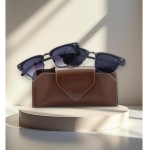 Óculos de Sol Polo London Club, estilo Club Master Quadrado Com Lentes Fume Preto contém com Case ECO, Unissex - Imagem 8