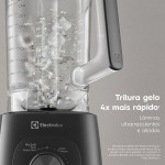 Liquidificador Electrolux 1500W 3,2L Pulsar 3 em 1 15receitas pre-programadas Efficient com TriForce 15 Velocidades Cinza EBL1500 220v - Imagem 9