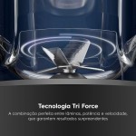 Liquidificador Electrolux 1500W 3,2L Pulsar 3 em 1 15receitas pre-programadas Efficient com TriForce 15 Velocidades Cinza EBL1500 220v - Imagem 11