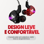 Fone de Ouvido AK6 Intra-Auricular, Driver Dinâmico de 10mm, Graves Potentes e Cabo Fixo – Perfeito para Músicos e Gamers - Imagem 6