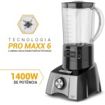 Liquidificador Philco Pro Maxx 1400w Limpa Fácil Preto Plq1430p 127v - Imagem 11