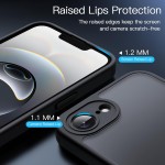JETech Capa Matte para iPhone 16e 6,1 Polegadas 2025, Case Proteção Contra Quedas de Nível Militar à Prova de Choque, Capinha Traseira Translúcida Fosca, Anti-Impressão Digital (Preto) - Imagem 5