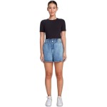 Shorts Jeans Feminino Cintura Alta Clochard - Imagem 6