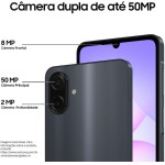 Celular Samsung Galaxy A07 256GB, 8GB, Câm. 50MP, Tela 6.7" - Preto - Imagem 3