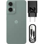 Smartphone Motorola Moto g35 5G - 256GB 12GB (4GB RAM+8GB Ram Boost) e Camera 50MP com AI NFC Tela 6.7" com Superbrilho - Cinza Vegan Leather - Imagem 3