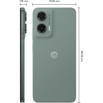 Smartphone Motorola Moto g35 5G - 256GB 12GB (4GB RAM+8GB Ram Boost) e Camera 50MP com AI NFC Tela 6.7" com Superbrilho - Cinza Vegan Leather - Imagem 4