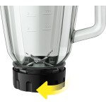 Liquidificador Série 5000 Jarra Vidro Philips Walita Preto 1200W RI2242/93-127V - Imagem 4