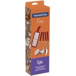 Jogo Utensilios Inox 5 peças Easy Vermelho - Tramontina - Imagem 3