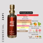 Perfume de Bolsa Feminino 412 SEXY WOMAN 15ml Moments Paris Maravilhosa Fragrância Floral Oriental Parfun Longa Duração Alta FIxação EDP Spray Noite Mulher Sofisticada e Sensual - Imagem 4