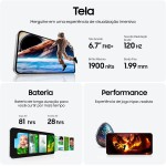 Celular Samsung Galaxy S24 FE 5G 256GB 8GB RAM Tela 6.7" Câm. Tripla 50+12+8MP Frontal 10MP, Galaxy AI - Grafite - Imagem 6
