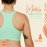 Top Academia Fitness Sem Bojo Alta Sustentação Sem Costura Nadador Canelado Poliamida Elastano Selene - Imagem 5