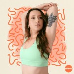 Top Academia Fitness Sem Bojo Alta Sustentação Sem Costura Nadador Canelado Poliamida Elastano Selene - Imagem 6