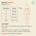 Top Academia Fitness Sem Bojo Alta Sustentação Sem Costura Nadador Canelado Poliamida Elastano Selene - Imagem 7