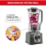 Liquidificador Arno Powermax 1400W XXL LN87, Cinza Esverdeado, com 6 Lâminas Powelix Pro, Copo de 2.25L, Tecnologia Autolock Anti Vazamento e Limpeza Fácil, 110V - Imagem 5