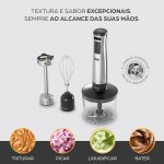 WAP Mixer Elétrico 3 em 1 com Processador, Miniprocessador e Batedor de Clara em Inox Prosdócimo WM1 1000W 220V - Imagem 4