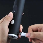 Mini Mixer Recarregável Batedor Espumador De Bebidas Batedor Ovos Fuê Portátil Elétrico (Preto) - Imagem 6