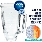 Liquidificador Oster New Osterizer Clássico, 1,25L, 220V, Cobre, 700W, BLST4128 - Imagem 4