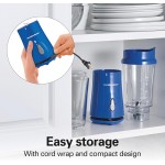 Hamilton Beach Liquidificador individual pessoal com tampa de viagem, azul (51132) - Imagem 7