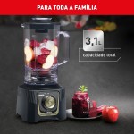Liquidificador Arno Power Max Autolock 2200W LN82, Cinza Chumbo, com 6 Lâminas Powelix Pro, Tecnologia Anti Vazamento, Comfort Control e Limpeza Fácil, 110V - Imagem 4