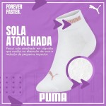 Kit 3 Pares de Meia Puma Feminina Cano Curto Academia Esportiva Original - Imagem 3