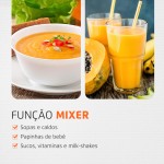 MONDIAL Power Mixer Premium, Preto/Inox, 500W, 110V - M-07 - Imagem 4