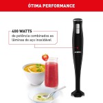 Mixer Arno TurboMix Pro 400W MX31, 3 em 1 com Processador de 600ml, Batedor para Claras e Copo Medidor de 500ml, Versátil, Potente e Prático, 110V - Imagem 3
