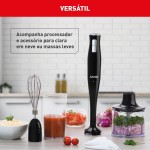 Mixer Arno TurboMix Pro 400W MX31, 3 em 1 com Processador de 600ml, Batedor para Claras e Copo Medidor de 500ml, Versátil, Potente e Prático, 110V - Imagem 5