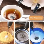Mini Mixer Portátil Misturador de Bebidas Batedor Espumador de Leite USB Recarregável Cozinha Cafe Ovo - Imagem 6